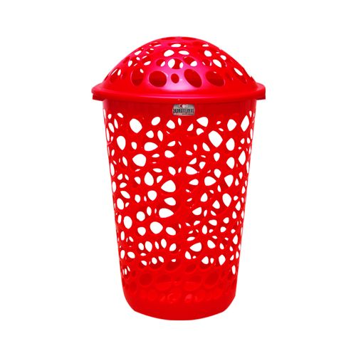 Canasto Cesto Ropa Sucia Plástico Rojo - Colombraro - clicnea